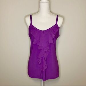 Purple Ruffle Women's Top